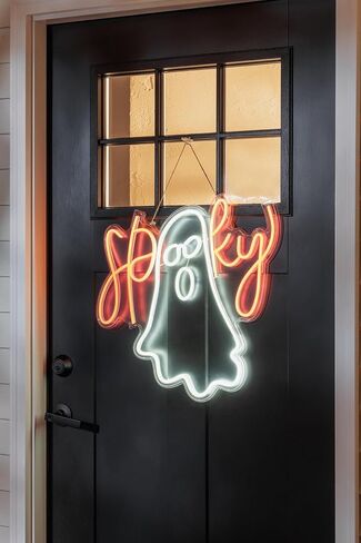 Mud Pie Halloween Neon Ghost Door Hanger in Saudi Arabia