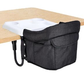 Portable Hook On High Chair with Tray for Babies & Toddlers, 6-36 Months, Collapsible Design, Fits Tables 0.8" to 3.5" Thick, Easy to Clean, with Travel Bag in Kuwait