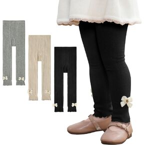 Zando Bows Toddler Girl Girl Leggings لباس ضيق لا ينسى للبنات سروال فتاة 3 باك in Kuwait