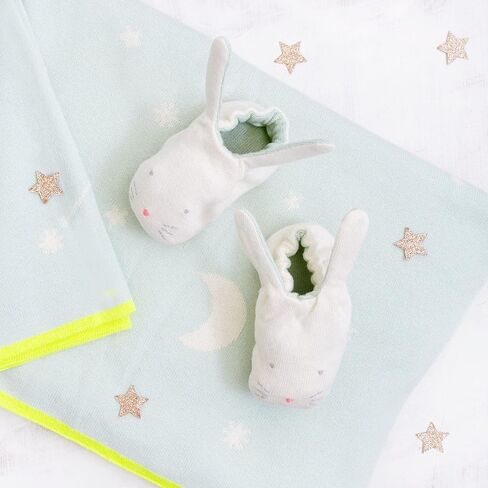 Meri Meri Mint Bunny Baby Booties (حزمة 1) in Saudi Arabia