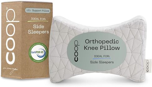 Coop Home Goods Leg Support & Knee Pillow for Side Sleeper, Adjustable Soft Orthopedic Leg Pillow for Sleeping, Pregnancy, Sciatica, Back, Hip and Joint Support with Washable Cover in Kuwait