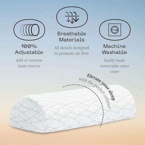 Coop Home Goods Leg Support & Knee Pillow for Side Sleeper, Adjustable Soft Orthopedic Leg Pillow for Sleeping, Pregnancy, Sciatica, Back, Hip and Joint Support with Washable Cover in Kuwait