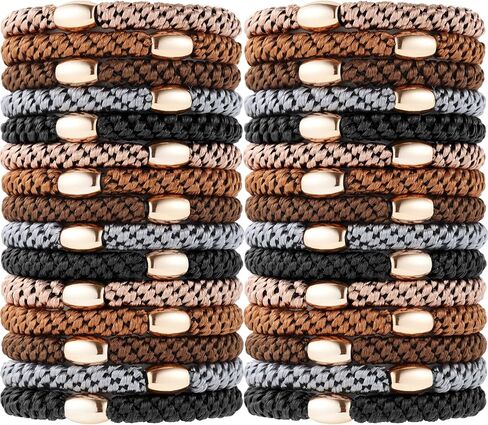 Hair Ties No Damage, 30 Pcs Ponytail Holders Braided Hair Ties for Thick Hair, Elastics Hair Bands for Women Girls in Saudi Arabia