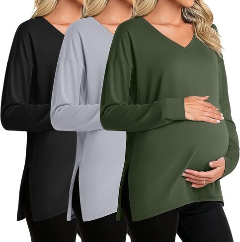 Huukaey 3 Pack Women Farmal Thermal Thermity Sleeve قمصان طويلة الأكمام in Saudi Arabia