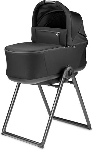 Peg Perego Pop Up Bassinet with Stand by Me for City Loop, Vanilla Blend (Black & Cream) in Saudi Arabia