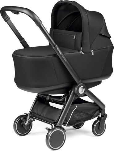 Peg Perego Pop Up Bassinet with Stand by Me for City Loop, Vanilla Blend (Black & Cream) in Saudi Arabia