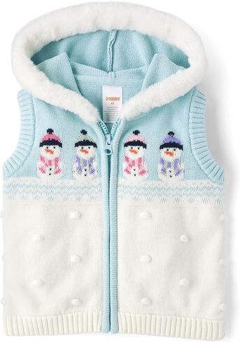 Gymboree Baby Boys' and Toddler Zip Front Hooded Sweater Vest in Saudi Arabia