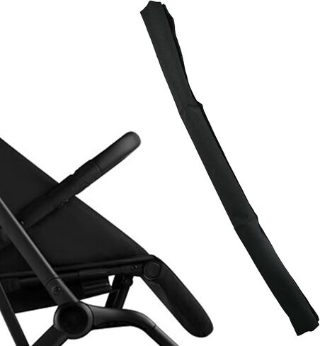 Baby Stroller Armrest Cover, Universal Handlebar Cover, Replacement Baby Stroller Bumper Bar Protective Cover,100% Cotton Hook and Loop Fastener,Black in Saudi Arabia