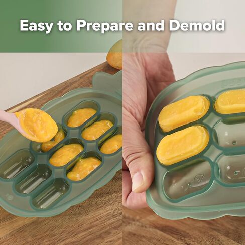 Haakaa silicone nibble tray -breastmilk jounge bopsicle agbor - fruit fo -food teether tray - صانع أغذية الأطفال - صينية مكعبات الثلج - 4 أشهر+ أطفال - BPA مجاني السيليكون - in Kuwait