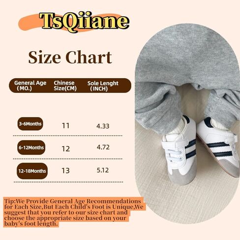 Newbron Baby Boys Girls Retro Sneakers Pu Leather Rubber Sole Walking Shoes Toddler Non-Slip First Walkers اطفان رضيع أحذية سرير in Kuwait