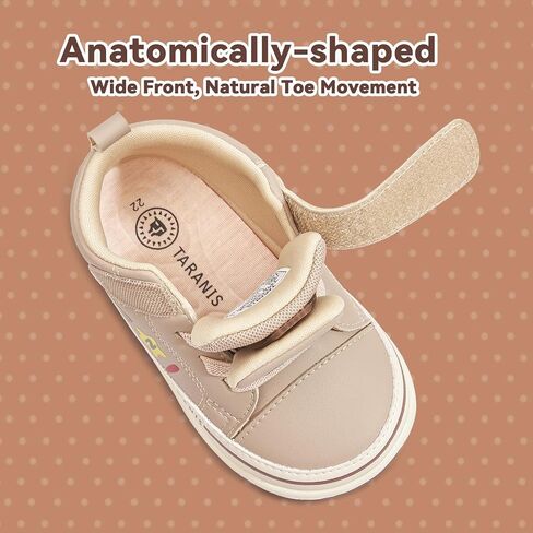Toddler Shoes Soft Rubber Sole First Walking Shoes Baby Breathable Sneakers in Kuwait