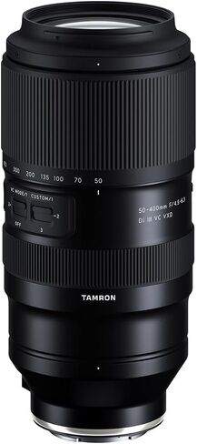 Tamron 50-400mm f/4.5-6.3 Di III VC VXD Lens for Sony Full Frame Listless Cameras Black in Saudi Arabia