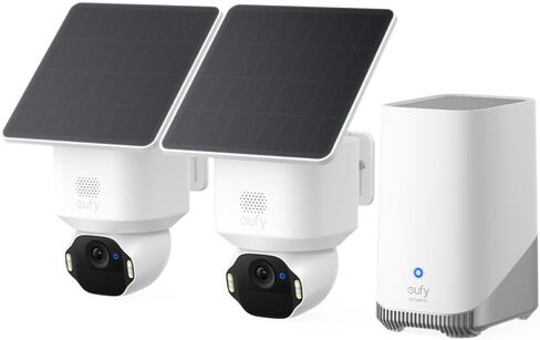eufy SoloCam E42, 4K Security Camera Wireless Outdoor, Solar Powered, AI Motion Tracking, Strobe Light, Pan & Tilt, Facial Recognition, Up to 16 TB, Smart Home Compatible in Kuwait