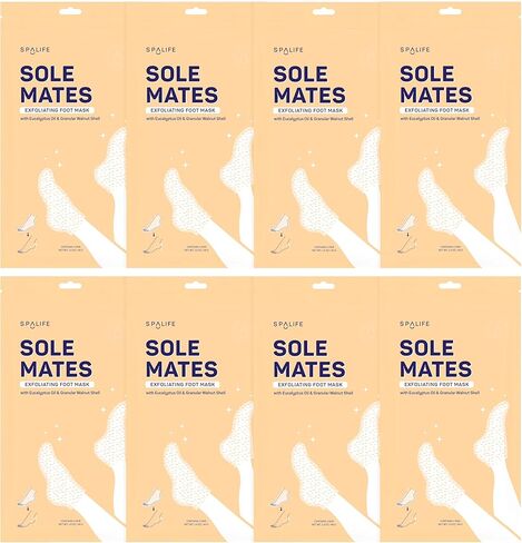 SpaLife Intensive Repair Soothing Foot Masks Enriched with Cica, Peppermint Oil, and Vitamin E (8 PACK) in Saudi Arabia
