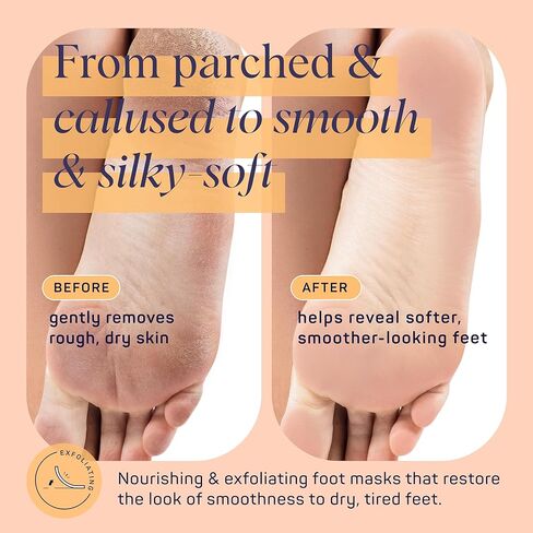 SpaLife Intensive Repair Soothing Foot Masks Enriched with Cica, Peppermint Oil, and Vitamin E (8 PACK) in Saudi Arabia