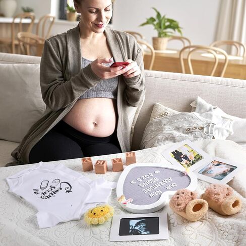 مجموعة إعلانات طفل الحمل ، 16 مساءً ، علامة إعلان الطفل الحمل ، تكشف عن أفكار لعائلة زوج الأجداد ، ولوحة رسائل Felt for Gender Dearn (إعلان الحمل) in Kuwait