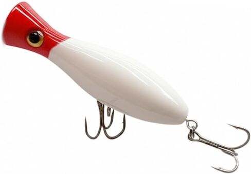 Large Top Water Popper 4.75 in/1.5 oz Lure Artificial Seal Lure 3D Eyes Hard Popper with Hooks and Ring for Saltwater Offshore, Surf Fishing, Bass, Bluefish, Giant Jack in Kuwait