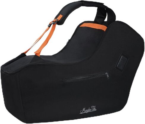 Infant Car Seat Travel Bag for Airplane Compatible with UPPAbaby MESA V2 and Base, Fits Nuna Pipa Car Seat and Base, Car Seat Carrier for Air Travel, Padded Carseat Cover for Airplane Travel in Saudi Arabia