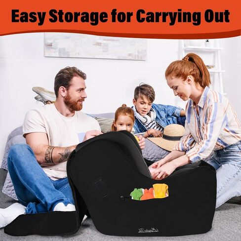 Infant Car Seat Travel Bag for Airplane Compatible with UPPAbaby MESA V2 and Base, Fits Nuna Pipa Car Seat and Base, Car Seat Carrier for Air Travel, Padded Carseat Cover for Airplane Travel in Saudi Arabia
