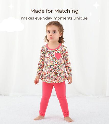 Toddler Girl Flare Pants Long Pants Viscose from Bamboo Bell Bottom Pants Kid Leggings Lounge Playwear 2-5T in Saudi Arabia