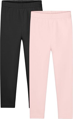 Resinta Toddler and Baby Girls Leggings Pants Full Length Cotton Basic Leggings Multipack Stretchy Soft Tights Pants in Saudi Arabia