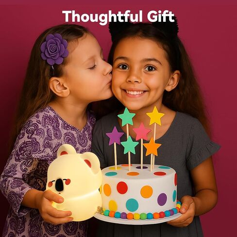 Koala Night Light للحضانة - 3 ألوان متغيرة مصباح ليلي قابلاً للطفل ، والتحكم في اللمسات القابلة لإعادة الشحن مع مؤقت ، وأضواء ليلية ناعمة للرضاعة الطبيعية للأطفال ، والرضع ، والأطفال الصغار in Kuwait