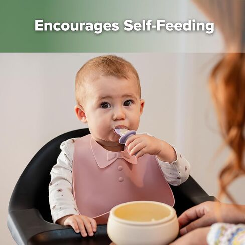 Haakaa Astronaut Beginner Silicone Cutlery Set – Toddler Spoons Self Feeding 6+Months, Baby Led Weaning Supplies, Easy Grip Toddler Utensils, Baby Feeding Essentials in Kuwait