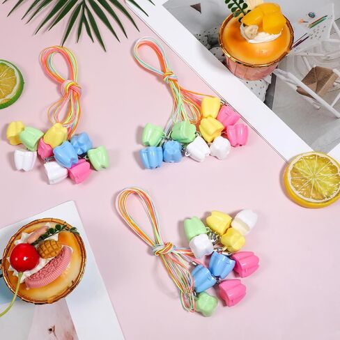 30 PCS Tooth Necklaces for Lost Teeth for Kids, Tooth Boxes for Lost Teeth for Kids, Milk Teeth Storage Cases for Children in Kuwait