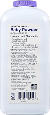 Equate Pure Cornstarch Baby Powder with Lavender and Chamomile-Talc-Free(Pack 2, 22 Oz.) in Saudi Arabia