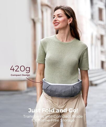 Momcozy Portable Baby Carrier-مضغوط وخفيف الوزن ، قابل للتعديل للسفر ، والطي ، و GO ، حقيبة الفخذ تخزين مريحة ، وأشرطة كتف عريضة ، ونسيج ناعم للبشرة ، للأطفال من 12 إلى 35 رطلاً (رمادي) in Saudi Arabia