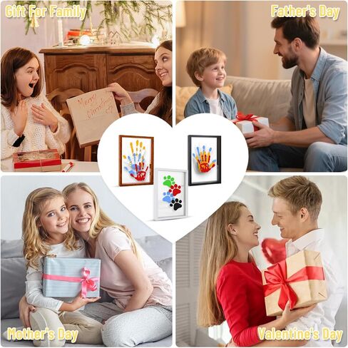 مجموعة Handprint Family - DIY Baby Handprint وإطار تذكار البصمة للأطفال حديثي الولادة والأطفال الصغار ، 6 ألوان in Saudi Arabia