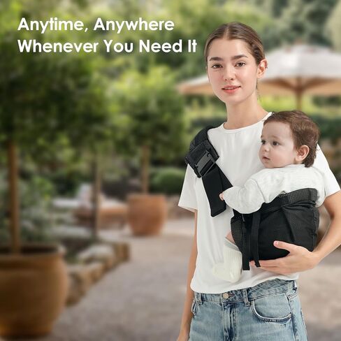 MISSWISDOM Toddler Sling Carrier, Adjustable Baby Carrier Sling 8-40 lbs, Lightweight Toddler Carrier Baby Sling Carrier, Toddler Hip Carriers One Size Fits All, Black in Saudi Arabia