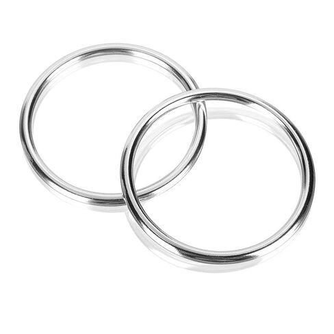 Accmor Aluminium Baby Sling Ring 3 in ، ملحقات حاملة الالتفاف الناعمة للرضع للأطفال الصغار الأطفال حديثي الولادة (Silver) in Saudi Arabia