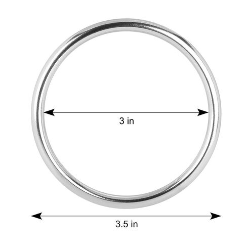 Accmor Aluminium Baby Sling Ring 3 in ، ملحقات حاملة الالتفاف الناعمة للرضع للأطفال الصغار الأطفال حديثي الولادة (Silver) in Saudi Arabia