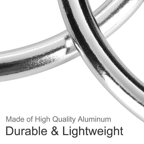 Accmor Aluminium Baby Sling Ring 3 in ، ملحقات حاملة الالتفاف الناعمة للرضع للأطفال الصغار الأطفال حديثي الولادة (Silver) in Saudi Arabia