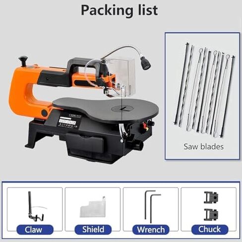 Electric jigsaw with adjustable speed, with pin and pinless blades, cutting capacity 50 mm, for woodworking and DIY crafts in Saudi Arabia