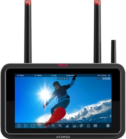 Atomos Ninja TX 5.2 "كاميرا إلى حزمة شاشة/مسجل سحابة مع بطارية Atomos 5200mAh لشاشات/مسجلات Atomos ، شاحن Watson Compact AC/DC لبطاريات L&M Series in Saudi Arabia