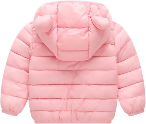 AIWUHE Baby Puffer Jacket Hooded Light Winter Coats Bear Ears Zipper Up Down Coats Outwear for Toddler Boys Girls 6M-4T in Saudi Arabia