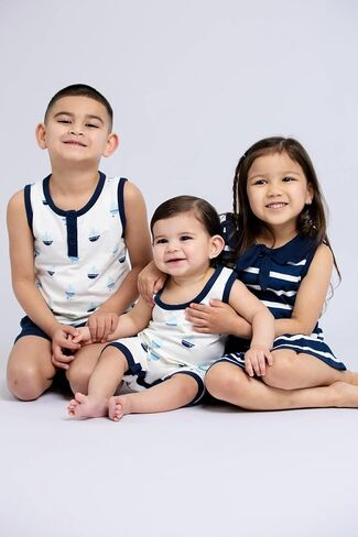 MONICA + ANDY Unisex Baby Organic Racerback Shortall in Saudi Arabia