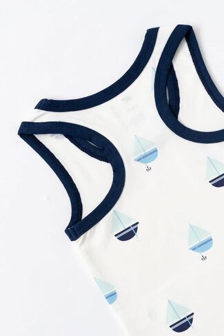MONICA + ANDY Unisex Baby Organic Racerback Shortall in Saudi Arabia