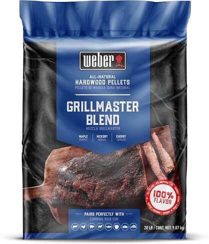 Weber Grillmaster Blend All-Natural Hardwood Pellets for Wood Pellet Grills, 20 lb Bag in Saudi Arabia