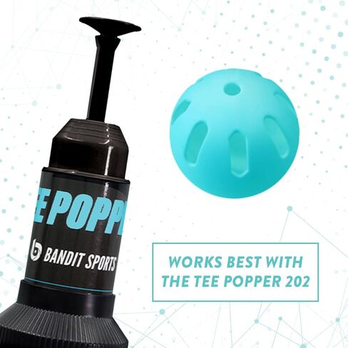 202 Popper Plastic Baseballs ، مصنوعة من مواد مقاومة للانتعاش والارتداد ، وممارسة التمارين المثالية للبيسبول وضرب الكرة (12 كرات تدريب على البيسبول) in Kuwait
