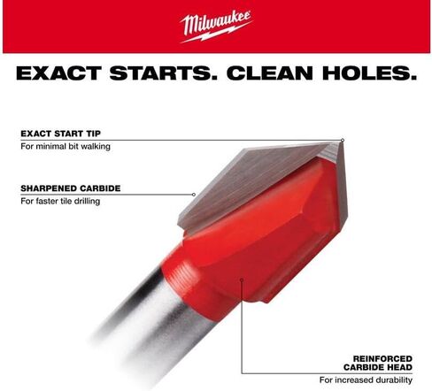 Milwaukee Electric - 1/2 Glass and Tile BIT in Saudi Arabia