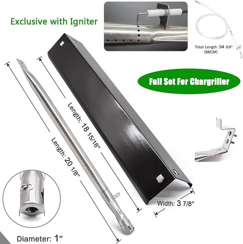 Grill Parts for Chargriller 5050, 3001, 3008, 3030, 4000, 5252, 5650,Heat Plate Replacement Parts for King Griller 3008, 5252,Heat Shield Tent Deflector 95051 in Saudi Arabia