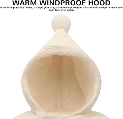 Baby Girl Winter Fleece Jacket Toddler Boy Puffer With Hood Coat Infant Clothes in Kuwait