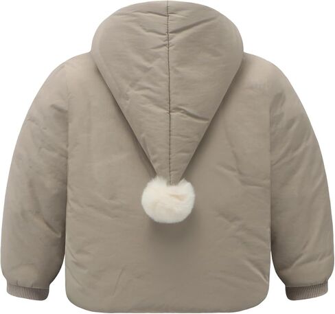 Baby Girl Winter Fleece Jacket Toddler Boy Puffer With Hood Coat Infant Clothes in Kuwait