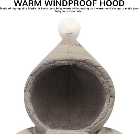 Baby Girl Winter Fleece Jacket Toddler Boy Puffer With Hood Coat Infant Clothes in Kuwait