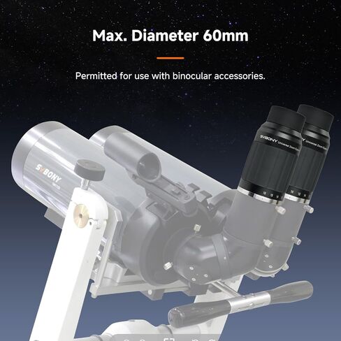 Svbony SV245 Zoom Eyepiece ، Zoom 8 to 16mm Telescope Eyepiece ، Parfocal Design ، 1.25 '' 2 '' Interface ، 63 ° STANTION FILEY 8 Element 5 Group in Saudi Arabia
