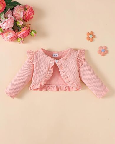 Renotemy Newborn Baby Girl Flower Dress Toddler Tutu Tulle Dress Princess Wedding Birthday Party Dresses for Girls 3M-3T in Saudi Arabia