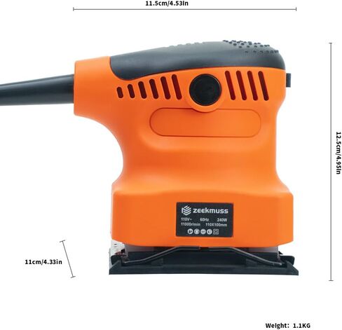 5 بوصة Sander 2AMP (240W) ، 11000 دورة في الدقيقة أداة صنفرة مدارية عشوائية ، 5 بوصات طقم صنفرة كهربائية ، 20 قطعة من الصنف in Saudi Arabia
